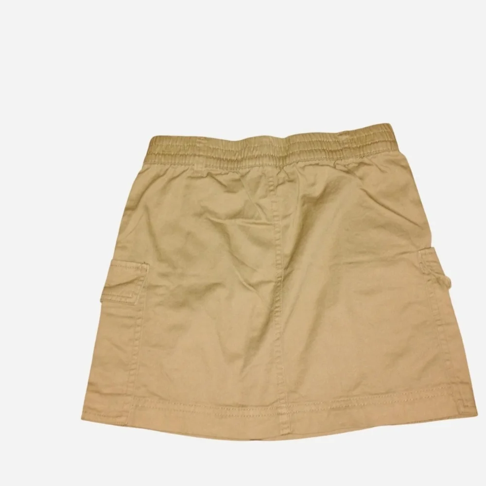 NWT Old Navy Girls Khaki Cargo Skirt - Size Medium (8) - Elastic Waist